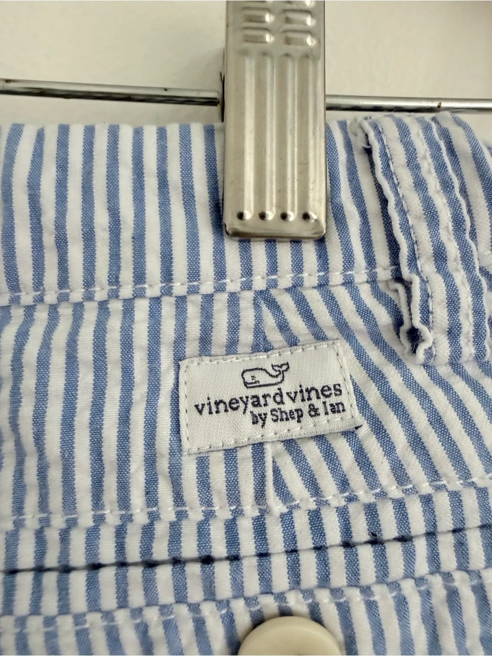 Vineyard Vines Blue and White Striped Seersucker Pants